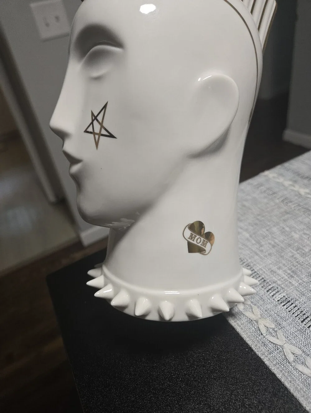 Jonathan Adler Gilded Muse Mohawk Lollipop Holder, Decor Piece